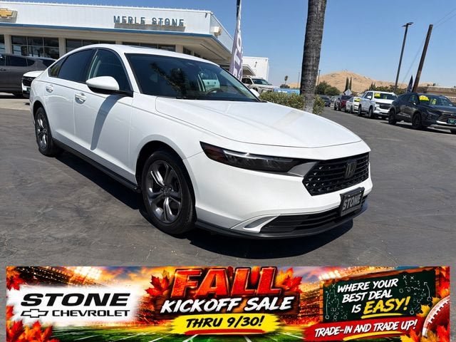 White 2024 Honda Accord Sedan Front-Wheel Drive Automatic