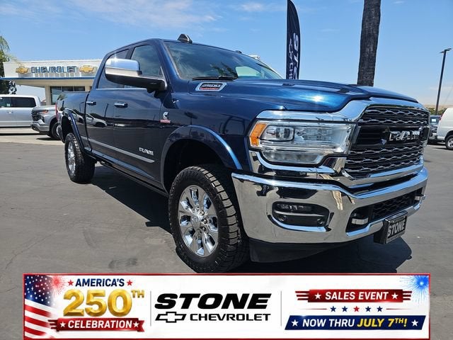 Blue 2019 RAM 2500 Pickup Truck Four-Wheel Drive Automatic