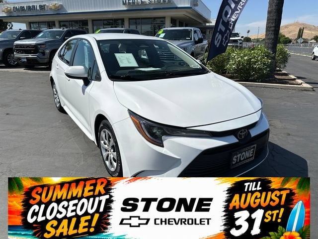 White 2024 Toyota Corolla Sedan Front-Wheel Drive Automatic