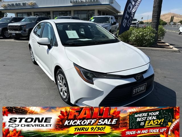 White 2024 Toyota Corolla Sedan Front-Wheel Drive Automatic