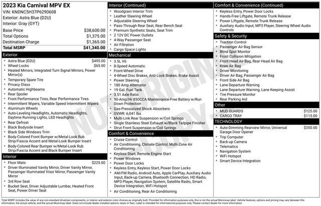 2023 Kia Carnival EX FWD