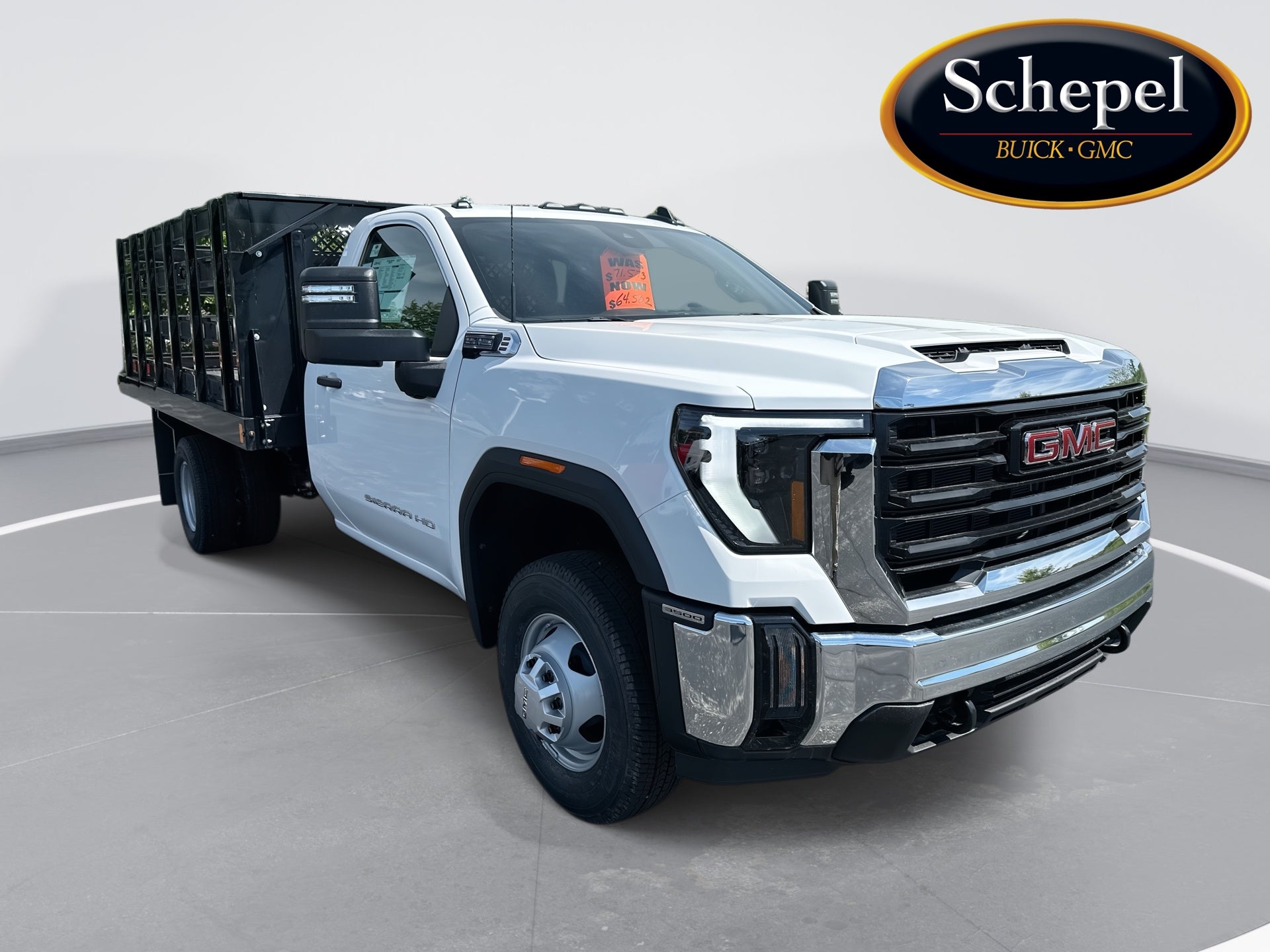 Summit White 2026 GMC Sierra 3500HD Chassis Pickup Truck Four-Wheel Drive Automatic