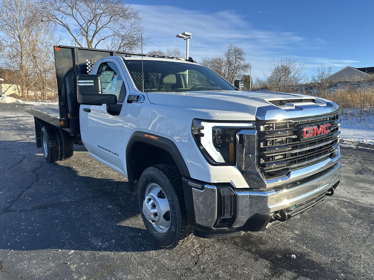 Summit White 2026 GMC Sierra 3500HD Chassis Pickup Truck Four-Wheel Drive Automatic