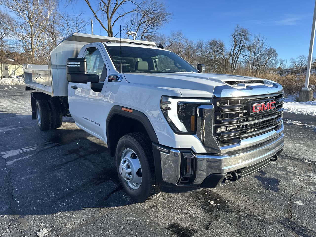 Summit White 2026 GMC Sierra 3500HD Chassis Pickup Truck Four-Wheel Drive Automatic
