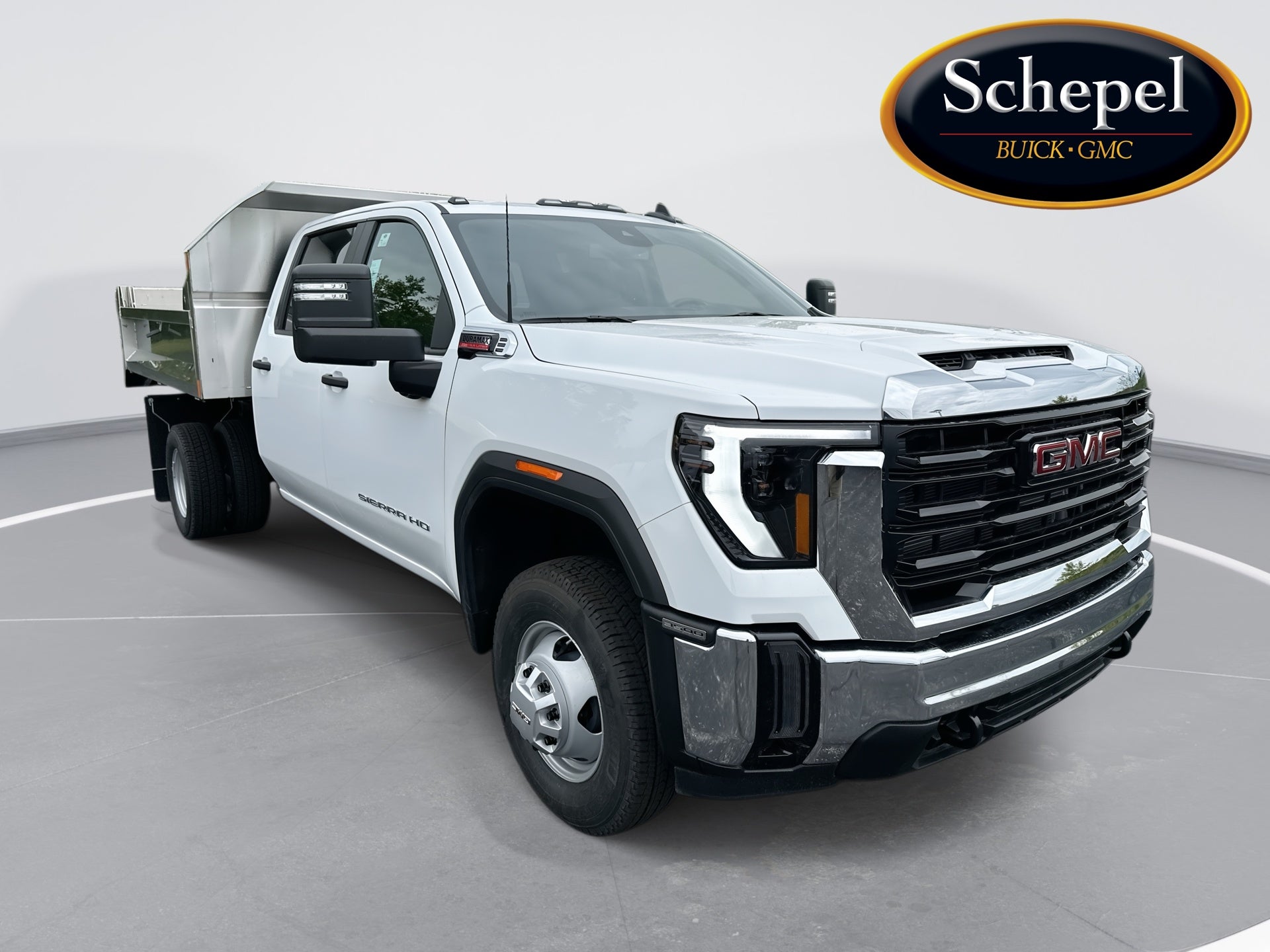 Summit White 2026 GMC Sierra 3500HD Chassis Pickup Truck Four-Wheel Drive Automatic