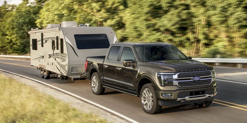 Ford F-150 towing a trailer