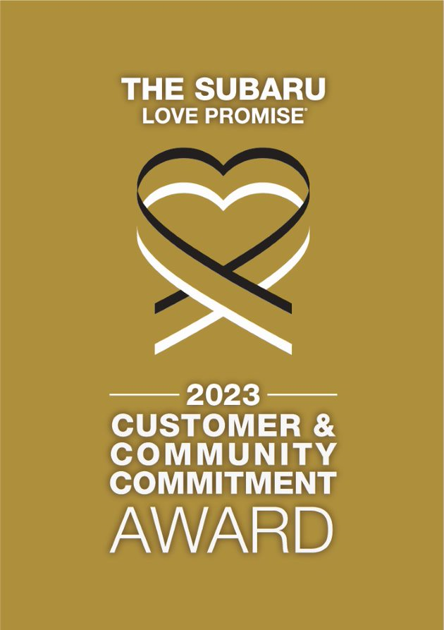 The 2023 Subaru Love Promise Customer and Community Commitment Award