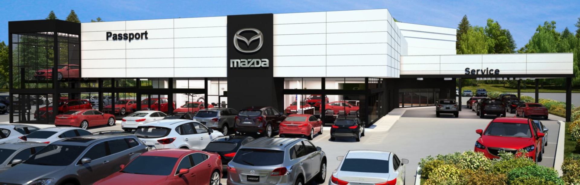 Exterior view of Passport Mazda