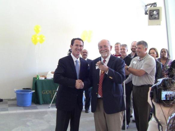 Mr. Bernstein with Golden Harvest Food Bank Executive Director, Michael J. Firmin (2011)