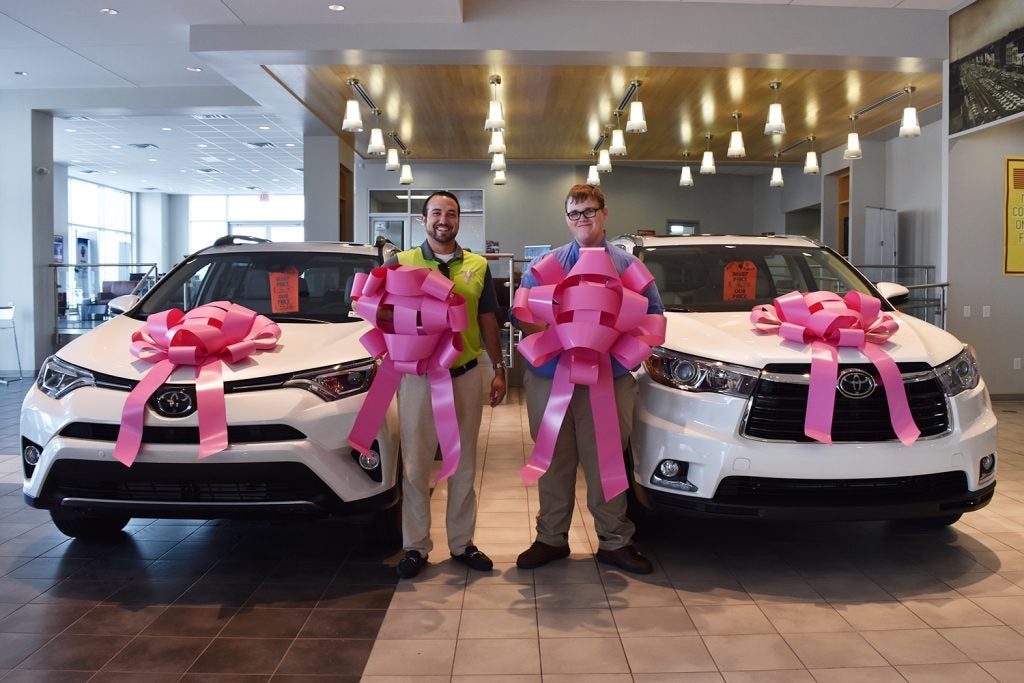 breastcancerawarenesstoyotashowroom