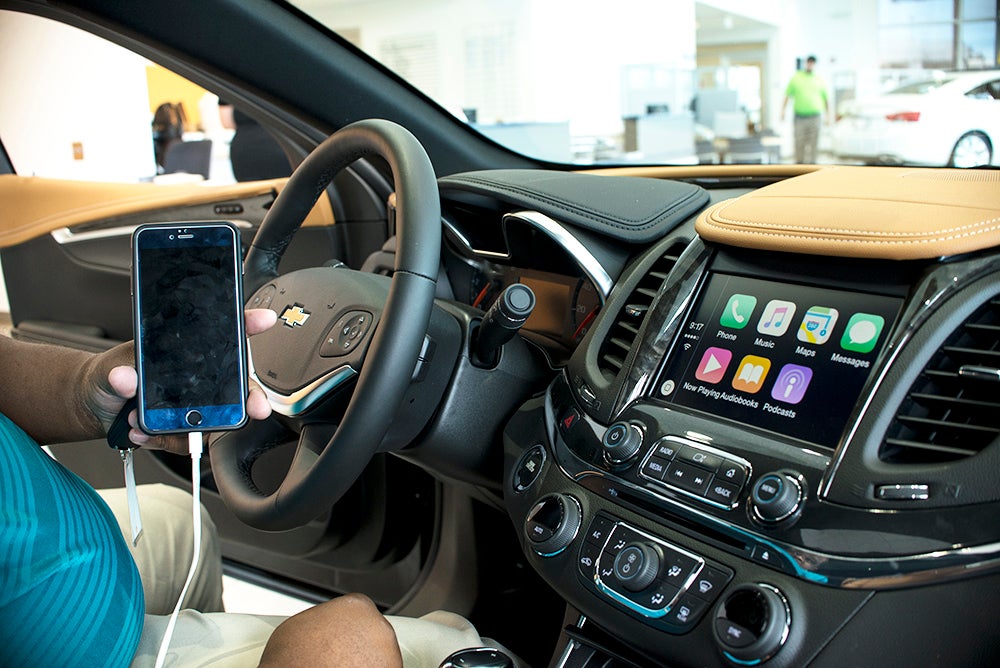 Chevrolet has released new technology called "CarPlay" in select 2016 models. The Chevy MyLink Digital Information system connects to your smartphone and shares the screen for easier access to your phone's data. For more information on the new CarPlay, visit http://www.miltonrubenchevy.com.