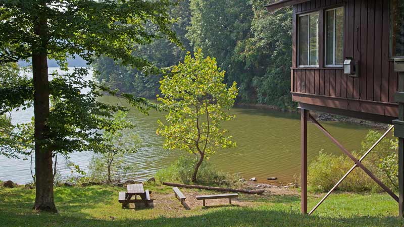 Image of Salt Fork State Park cabin.