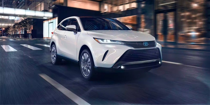 A white 2023 Toyota Venza.
