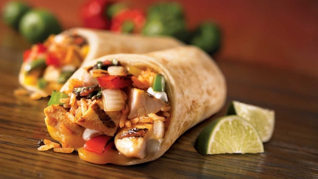 Mexican food on display.