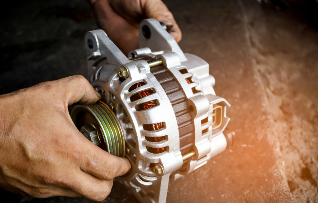 Vehicle alternator.