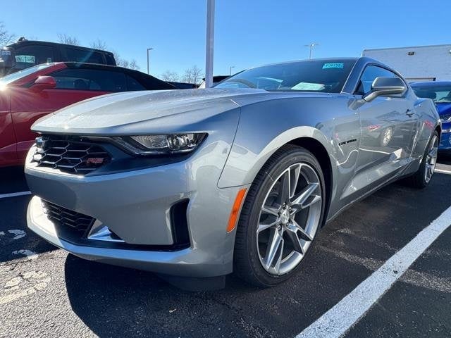 A silver 2024 Chevrolet Camaro available at Coughlin Chevrolet of Pataskala in Pataskala, OH.