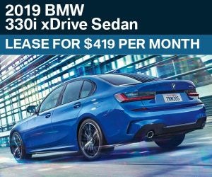 BMW 330i, $419 per month