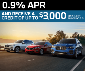  0.9% APR Plus a credit of up to $3,000 on select models