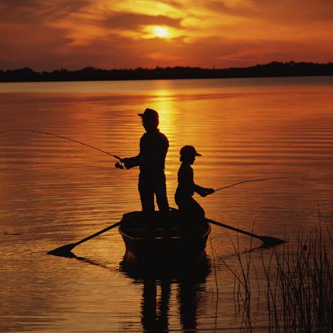 Father and Son fishing