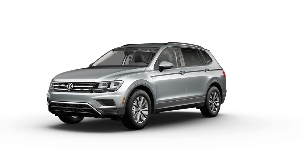 model photo of a volkswagen tiguan in silver