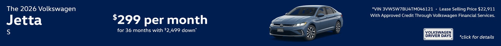 2026 Volkswagen Jetta S