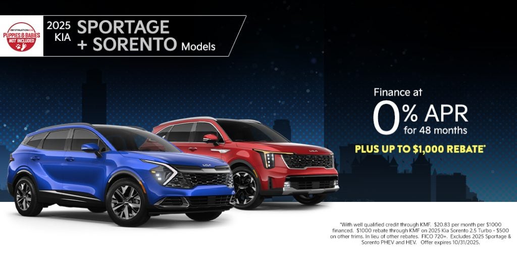 2025 Kia Sportage and Sorento
