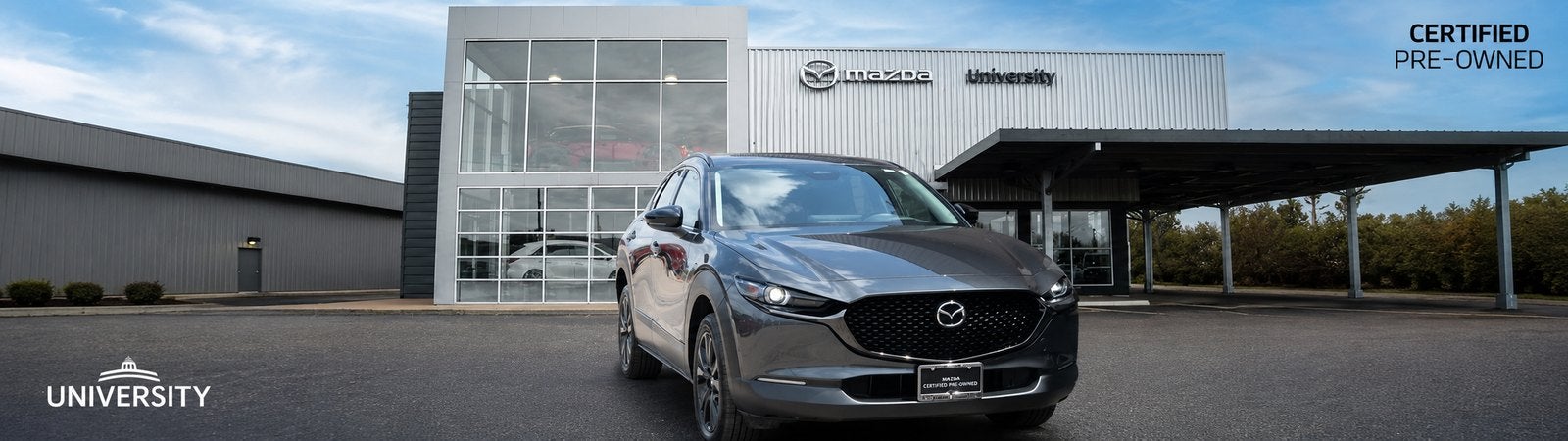 Certified pre-owned Mazda SUV outside University Mazda in Waco TX for summer used car shopping