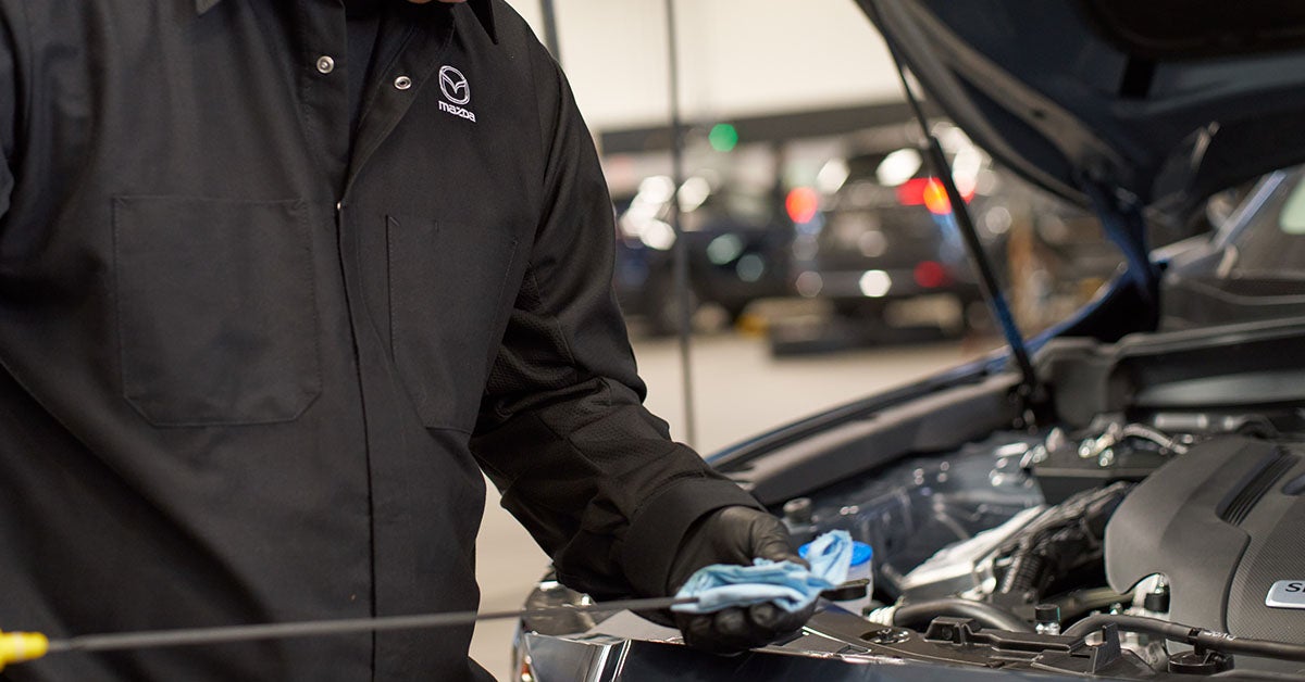Performing a Mazda service oil change
