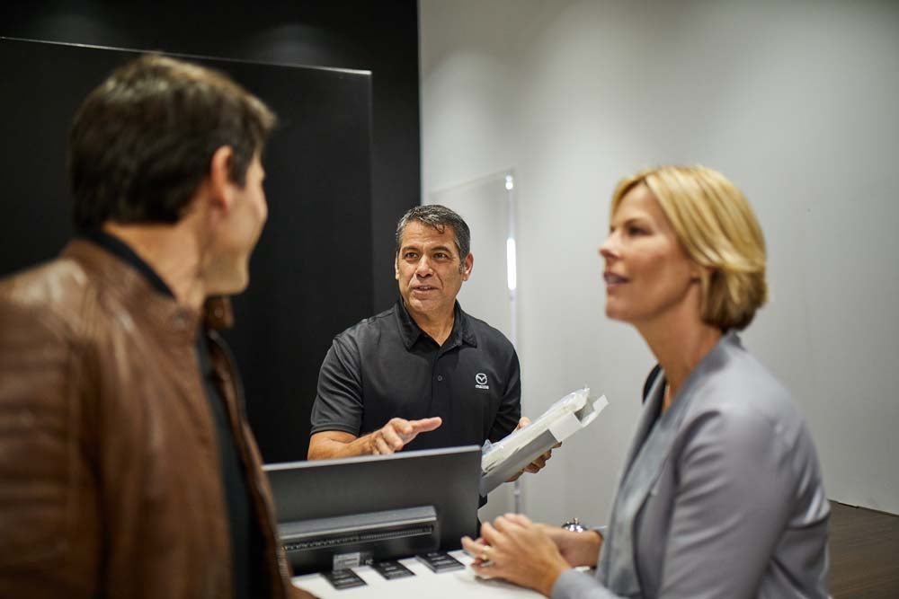 MAZDA staff member explains the different warranties