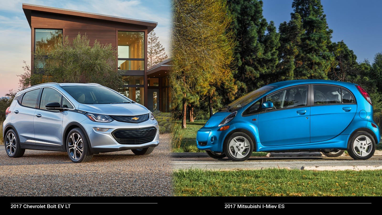 2017 Mitsubishi I-Miev ES vs 2017 Chevrolet Bolt EV LT