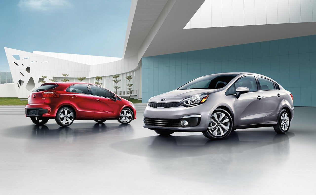 2018 Kia Rio hatchback and sedan