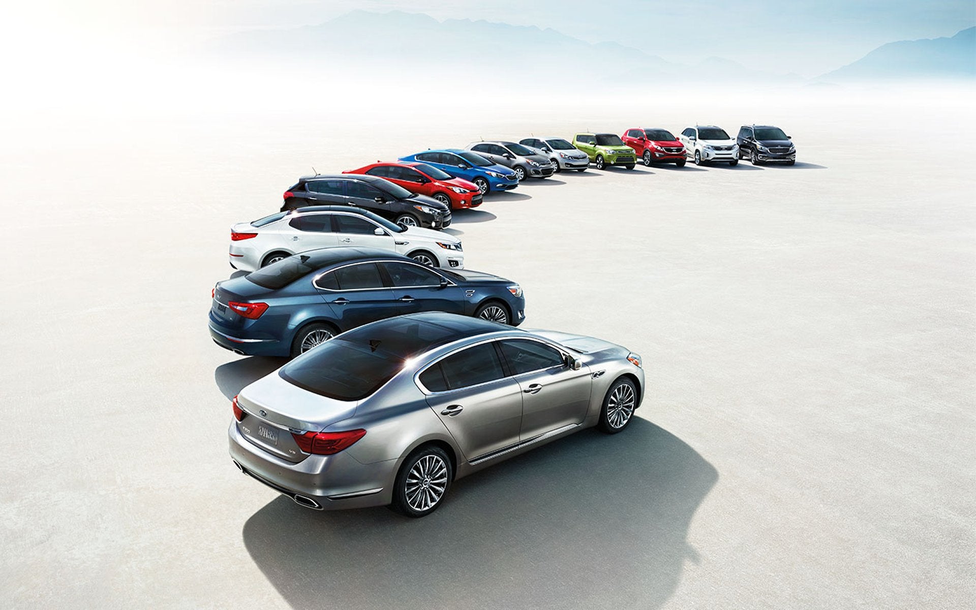 Array of Kia models