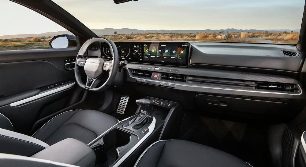 Black dash in a 2026 Kia K4.