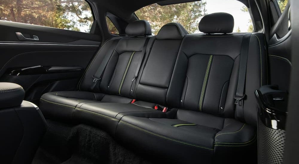Rear black interior in a 2026 Kia K5.