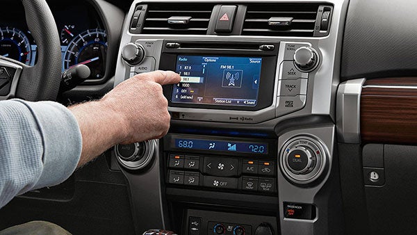 The infotainment system on the 2019 Toyota 4Runner