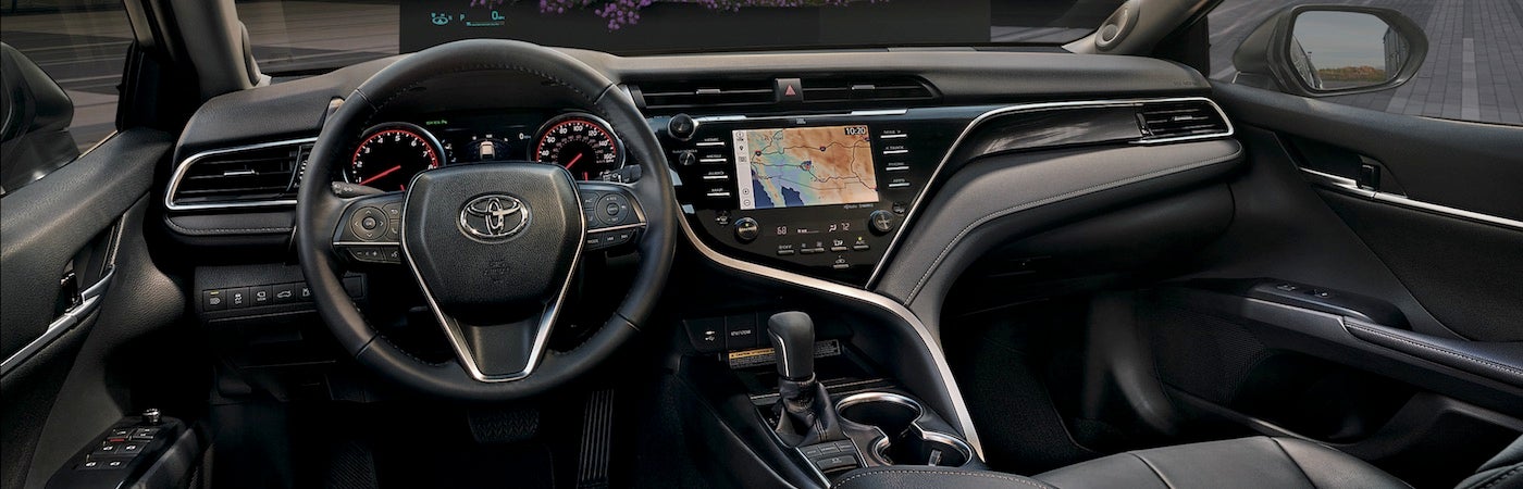 The interior of the 2019 Toyota Camry