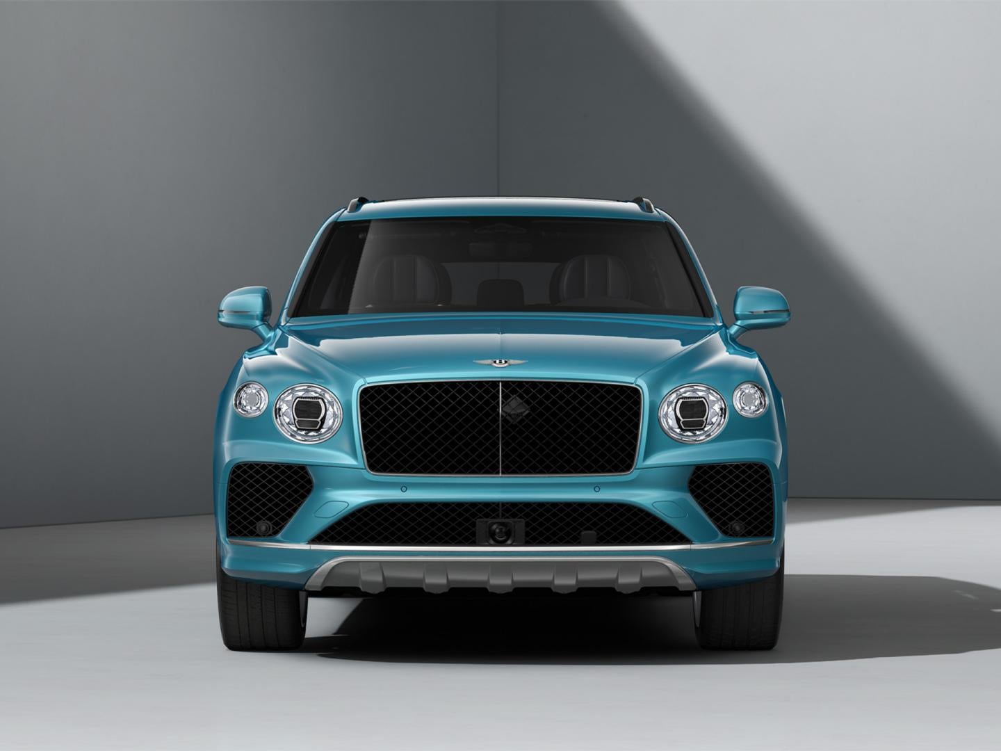 Bentley Bentayga EWB in Light Windsor Blue, front view