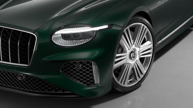 Continental GT Azure headlamp and chrome grille detail