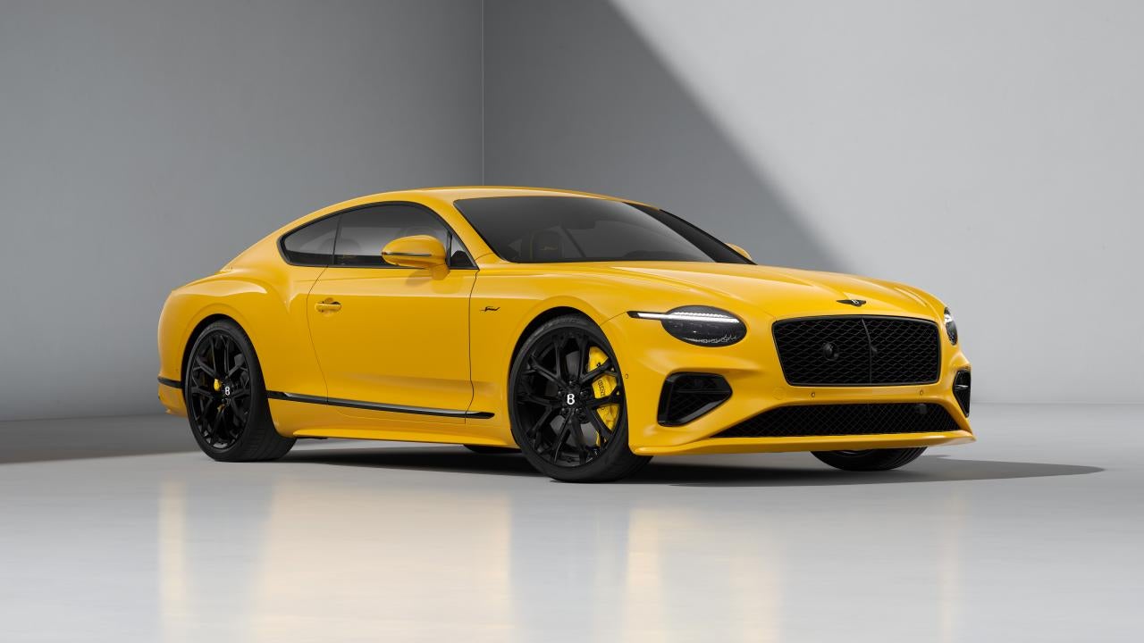 Bentley Continental GT Speed coupe in Monaco Yellow