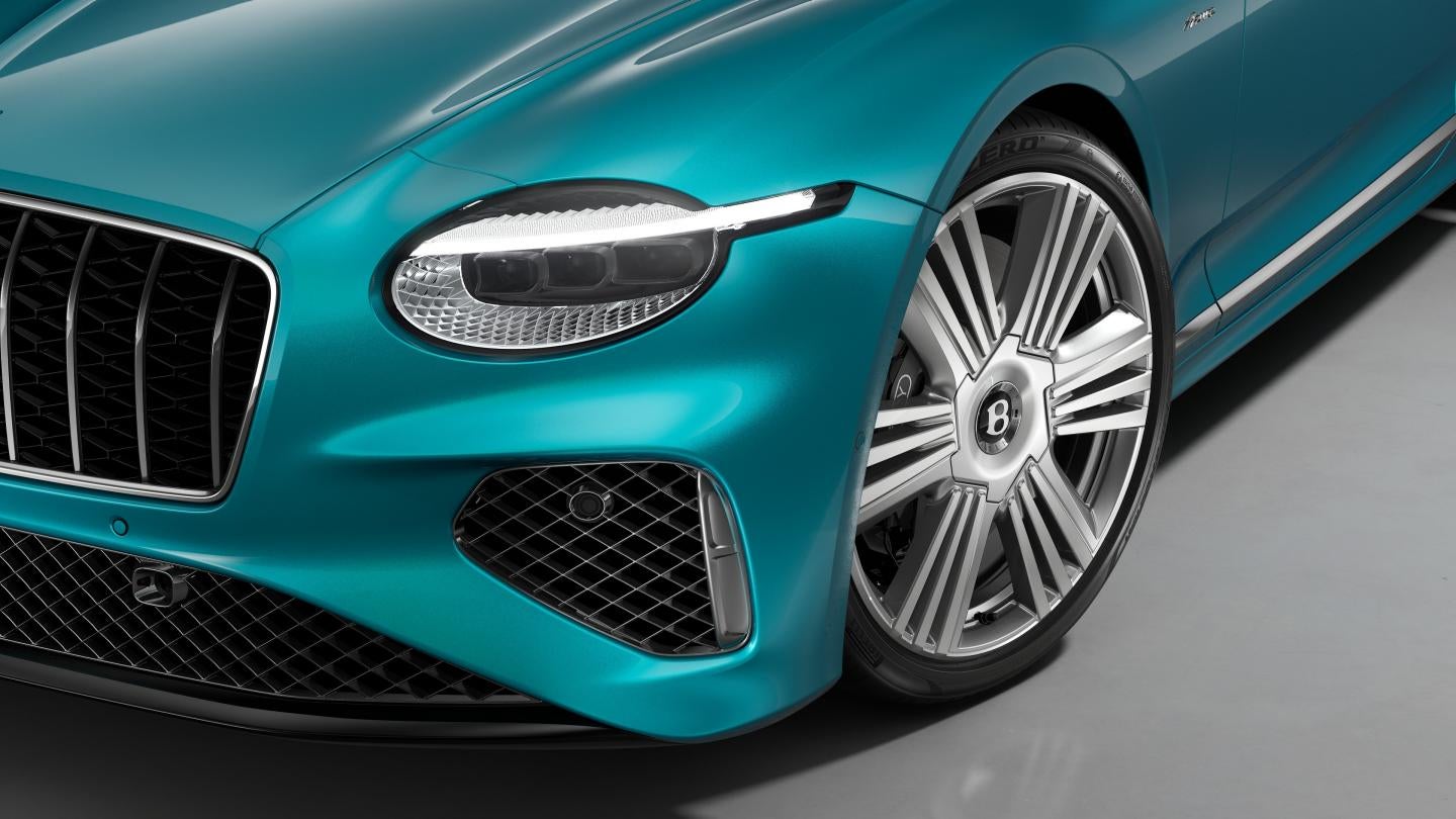 Continental GTC Azure headlamp and front wheel detail