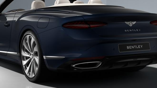 Continental GTC rear bodywork in Dark Sapphire