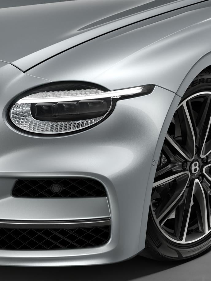 Bentley Flying Spur Precision headlamp and front wheel
