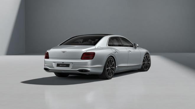 Rear three-quarter view of the Bentley Flying Spur