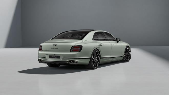 Rear three-quarter view of the Bentley Flying Spur S