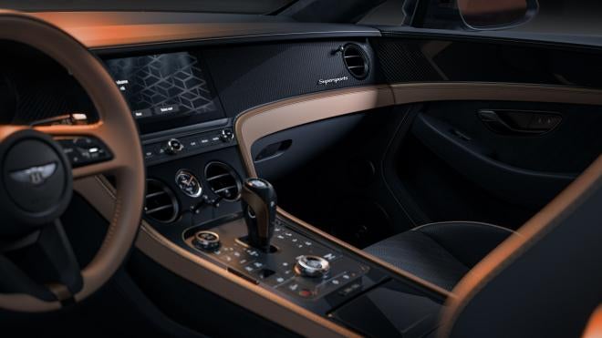 Bentley Supersports center console and passenger fascia