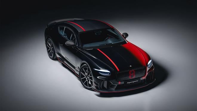 Bentley Supersports with red and black Mulliner design treatment