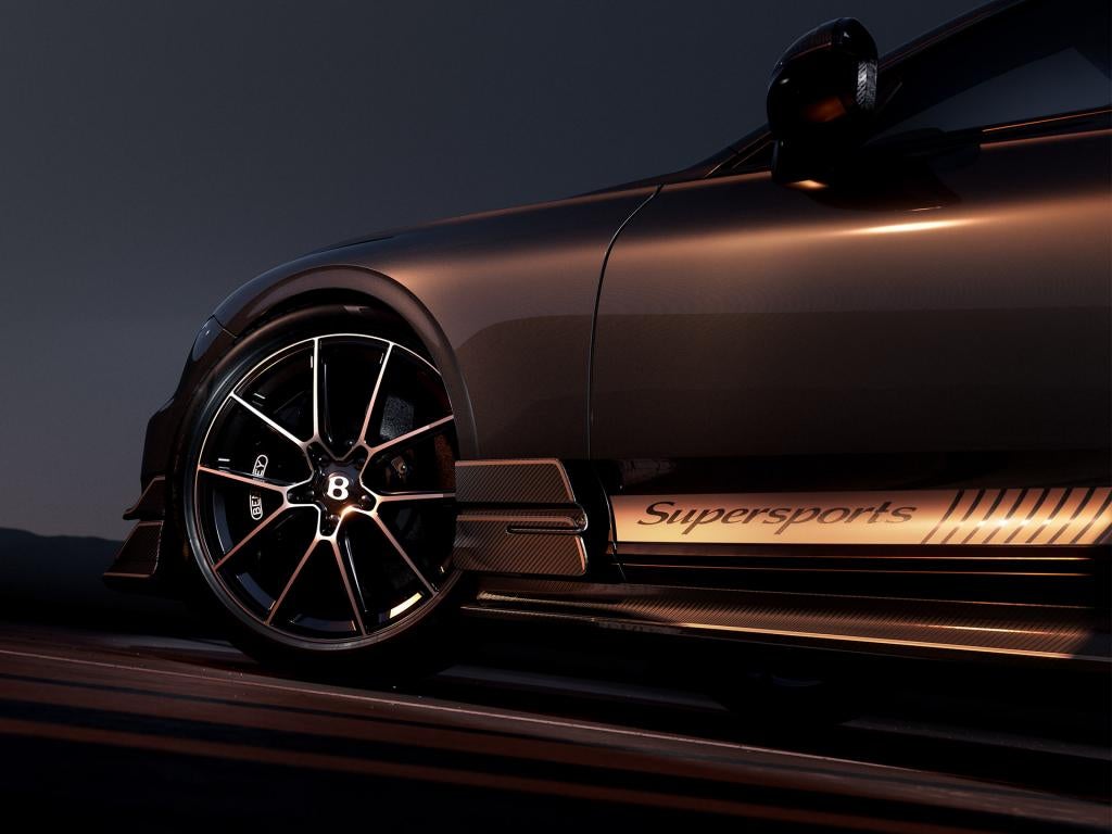 Bentley Supersports forged wheel and exterior detail