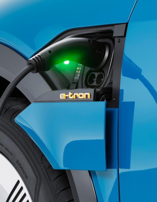 Audi e-tron charging port