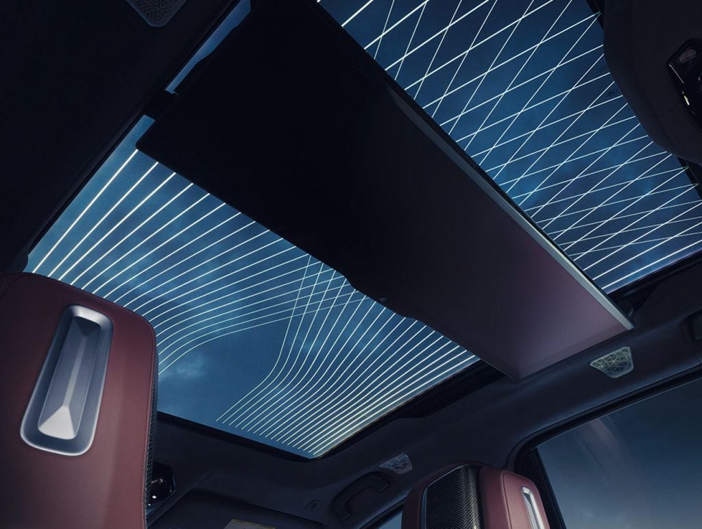 BMW 7 series panoramic sky lounge