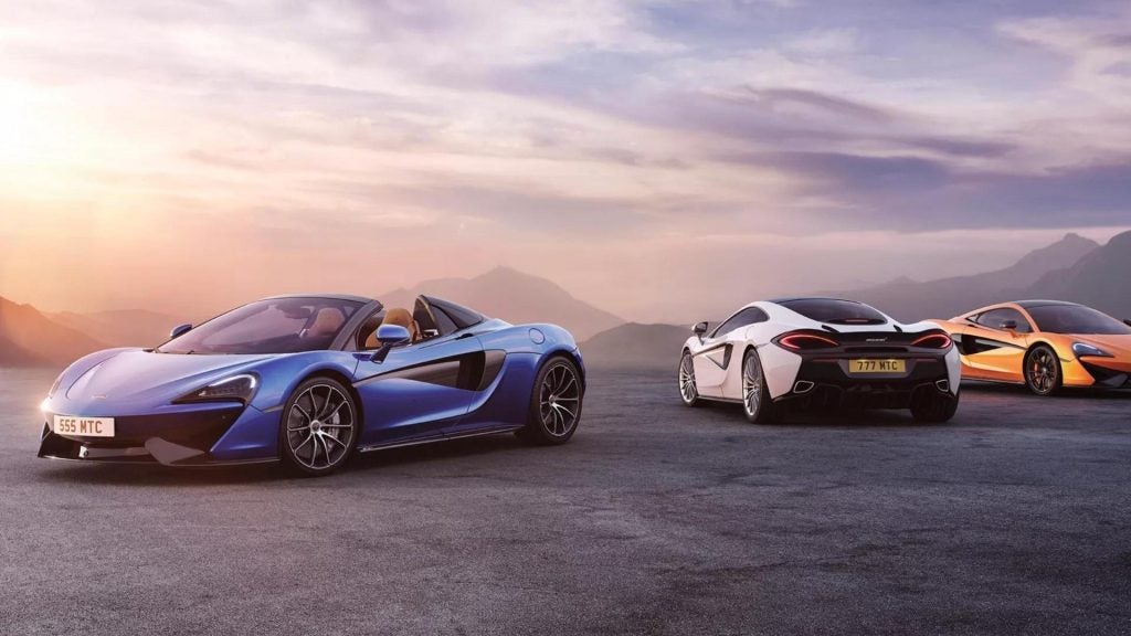 McLaren models custom colors